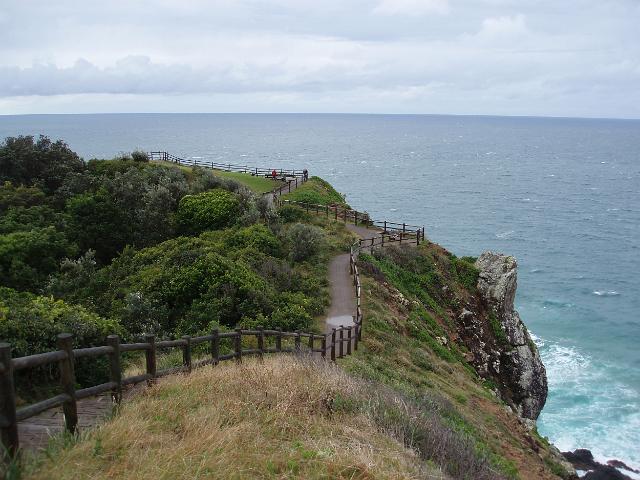 foot path down to mainland australias most easterly point at the end of cape byron