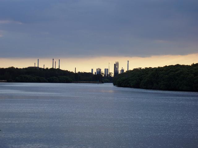 oil refinery and heavy industry on the parramatta river at clyde in sydneys west