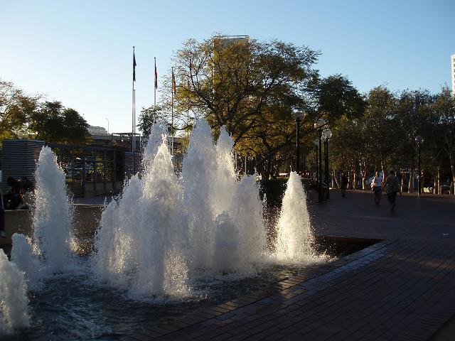 fountains in sydneys darling harbour