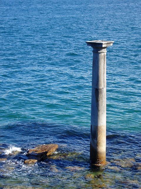 Doric stone column, one of six that were taken during the demolition of the old Sydney Post Office and placed in around the city