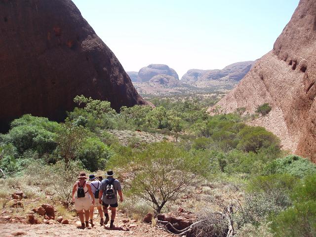 Karingana lookout on the katatjuta valley of the winds waliing track