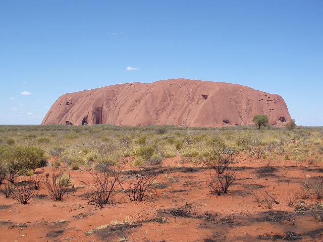 a classic view of uluru - ayres rock in australis red centre