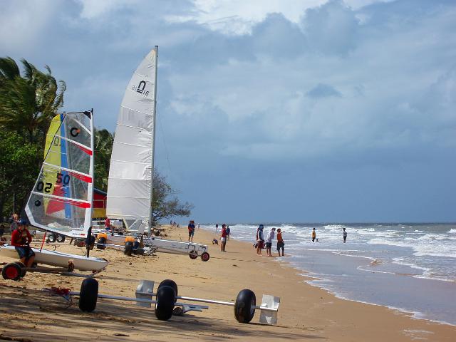 sail carts at mission beach, north queensland