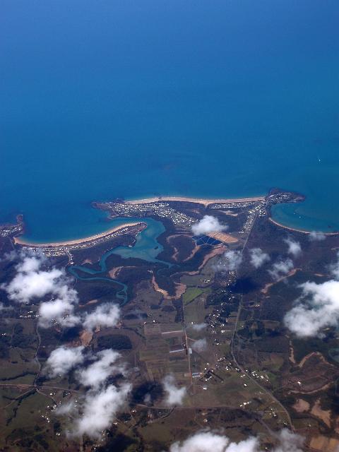 viewed from above, grass tree beach, north queensland