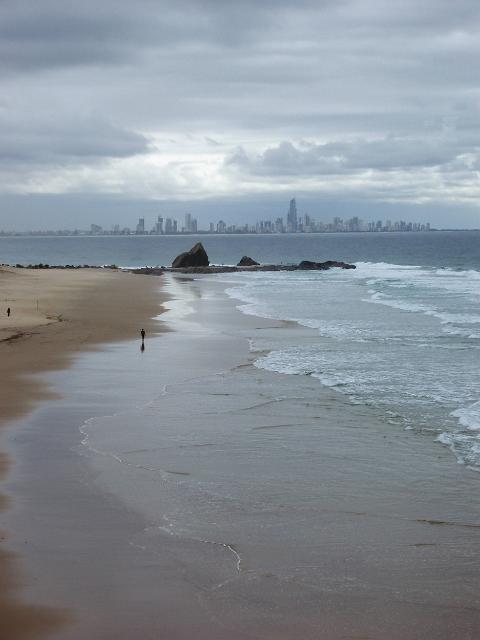 gold coast skyline on a stormy day