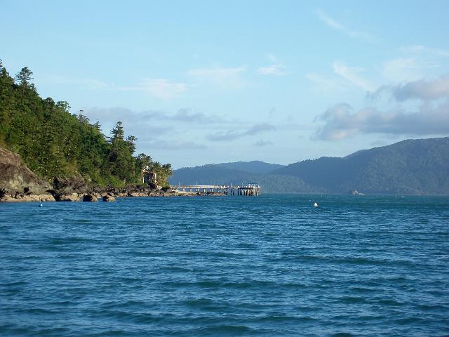 old wooden jetty on daydream island, whitsundays, north queensland