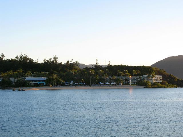 evening on daydream island, tropical north queensland, whitsunday island group