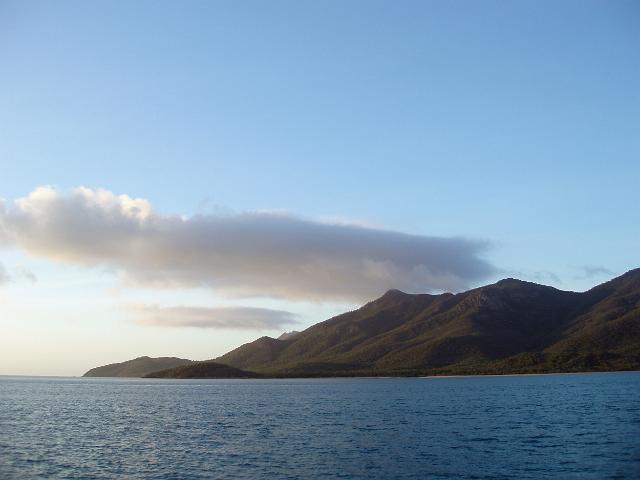 the end of a sunny day at gloucester island, whitsundays, queensland