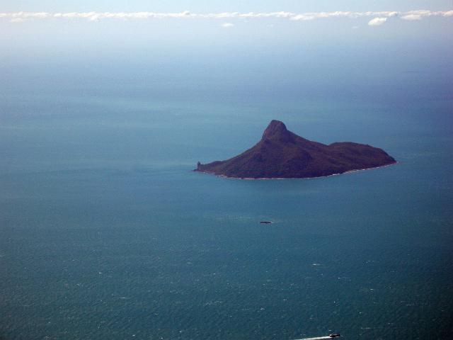 an aerial view of pentecost island in the whitsunday island group, queensland