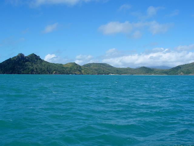 a sunny day off the shore of south molle island