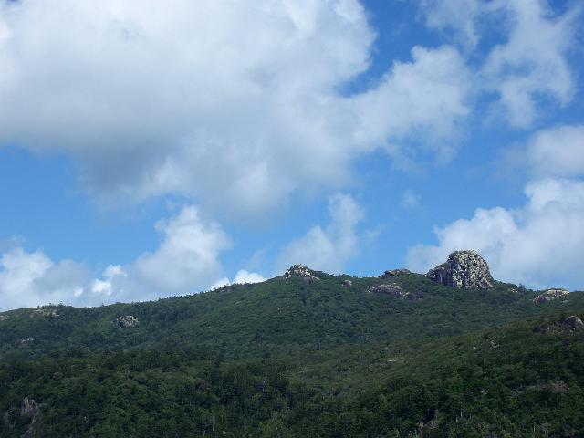 mountains on whitsunday island, queensland, australia