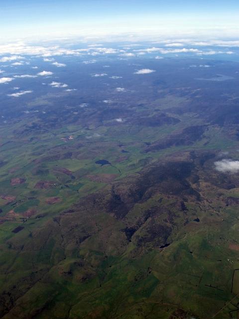 an aerial view of the tasmanian wilderness