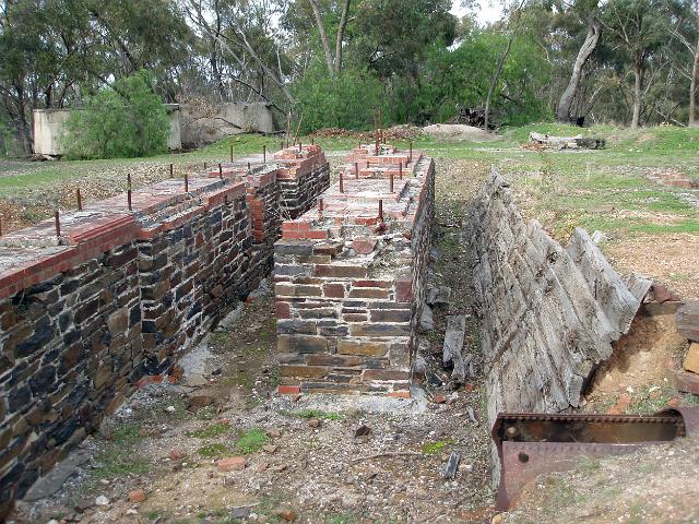 historic mine ruins of the north birtish mine, maldon, victoria