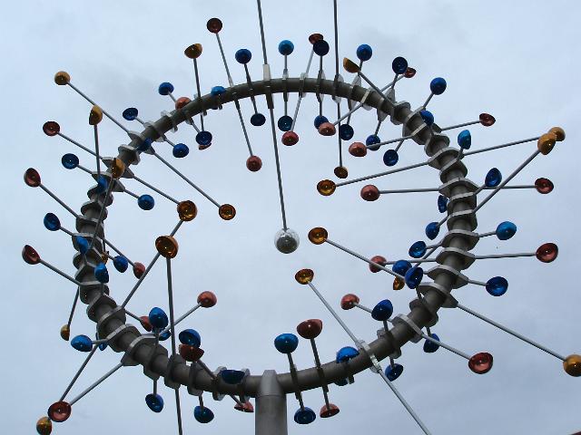 the blowhole kenetic sculpture in melbournes docklands