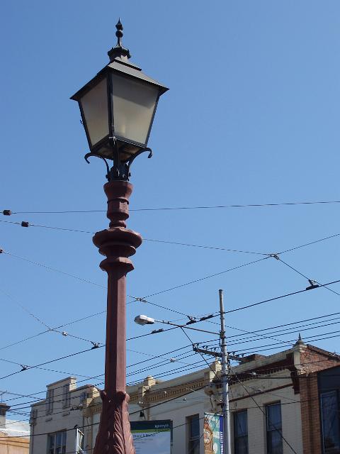 an old gas powered street lamp, fitzroy melbourne
