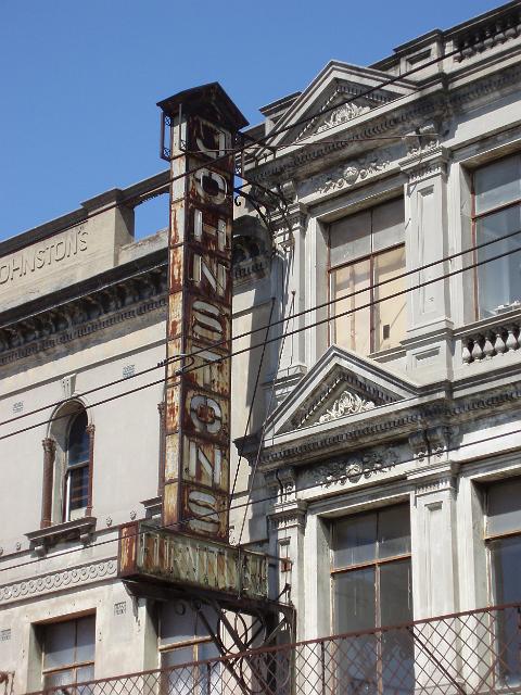 heritage furniture shop sign on gertrude street melbourne
