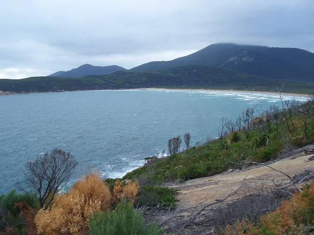 a view of norman bay in wilsons promontory national park
