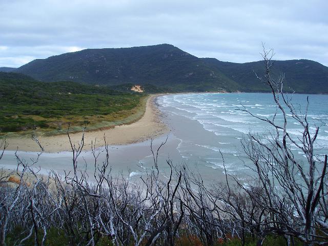 looking south towards oberon bay beach, wilsons promontory national park, victoria