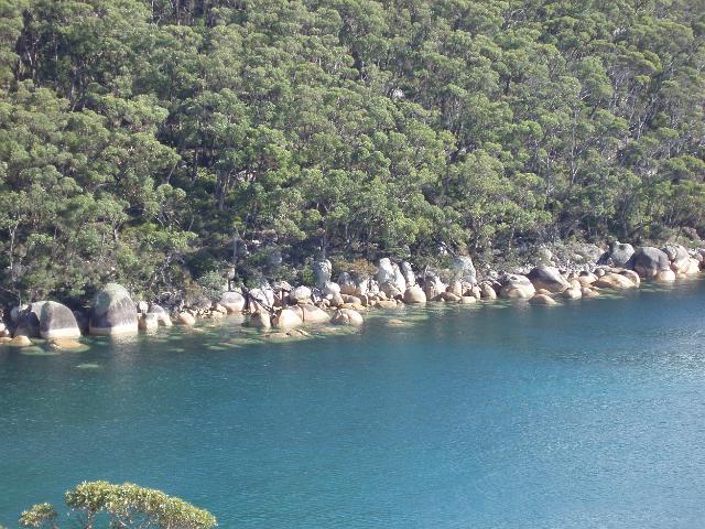 rocky coastline of refuge cove wilsons promontory national park, victoria