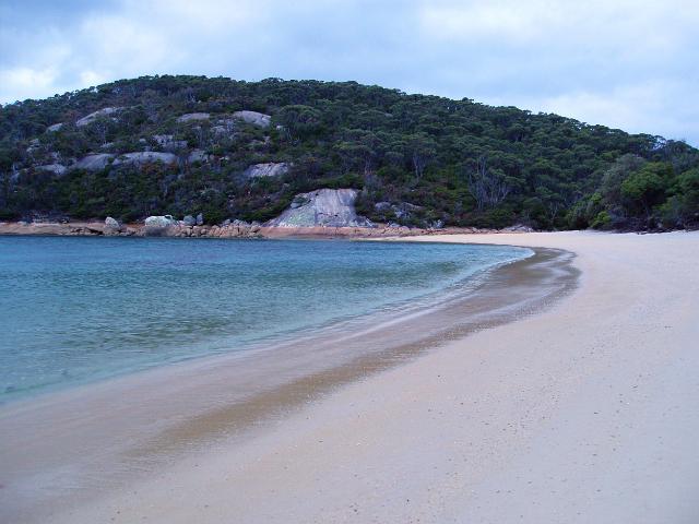 deserted sandy beach at refuge cove, wilsons promontory