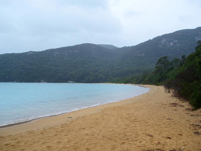 a rainy day at sealers cove, wilsons promontory national park