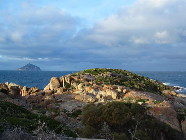 stormy oceanscape at south point on wilsons promontory
