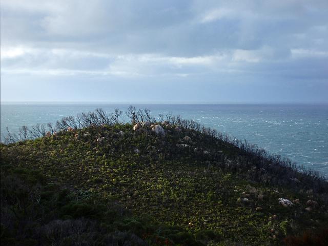 stormy landscape near south point on wilsons promontory