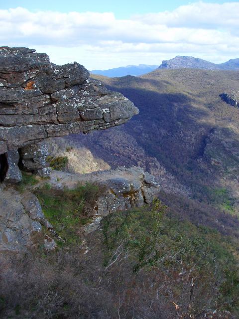 the balconies rock formation in the grampians national park