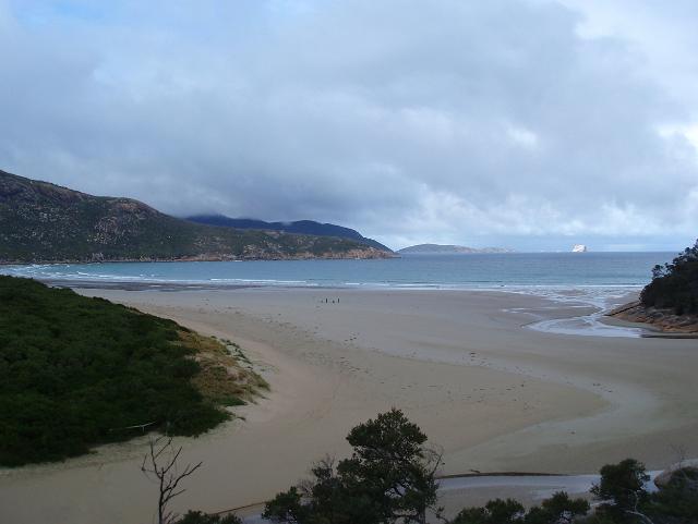 tidal river as it enters norman bay, wilsons promontory