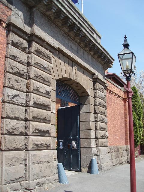 entrance gate to the old ballarat gaol building
