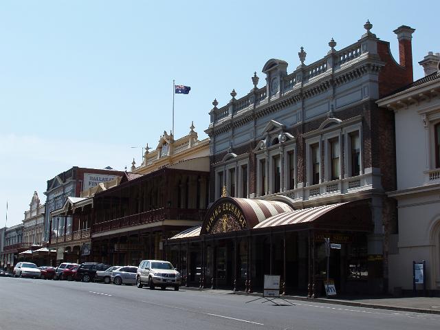 front of the historic gold mining exchange building in ballarat, victoria