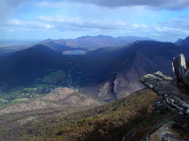 spectacular landscape view in the grampians mountains national park, queensland