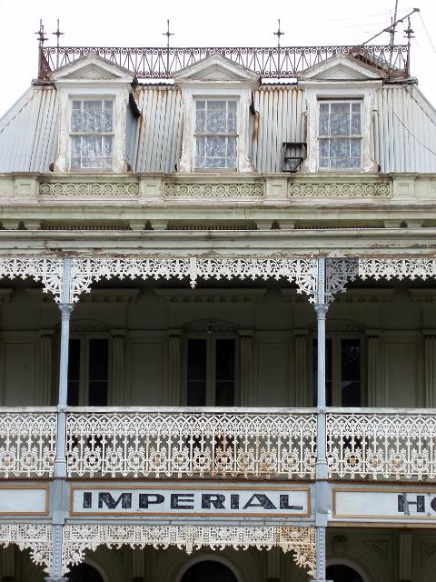 old abandoned imperial hotel building, castlemaine, victoria