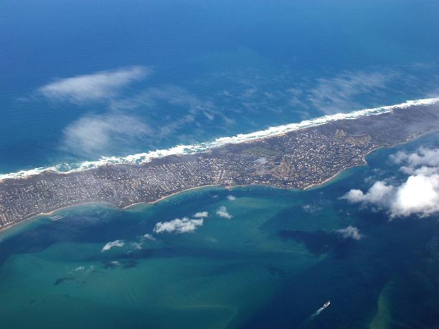 a view of the victorian town of sorrento from the air