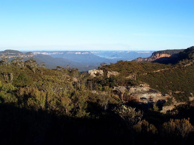 a view from narrow neck plateau across the jemeson valley