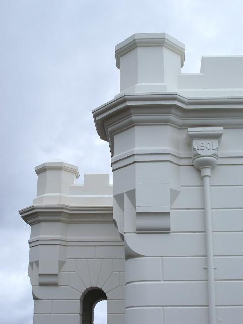 architectural details of the byron bay lighthouse
