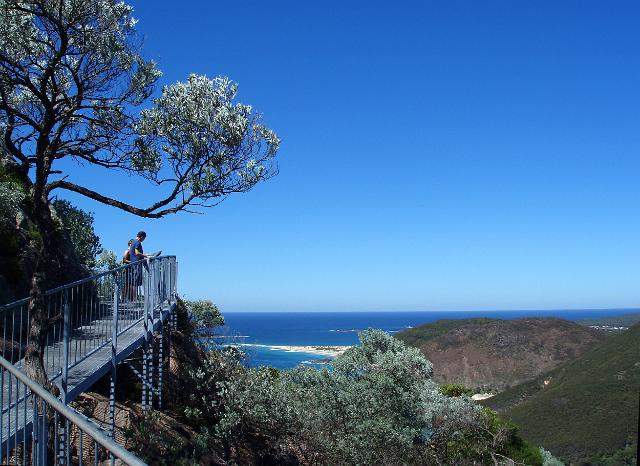 a view towards zenith beach from the tomaree head walkways