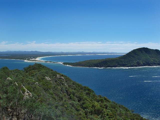 a view from tomaree head of wind woppa reserve