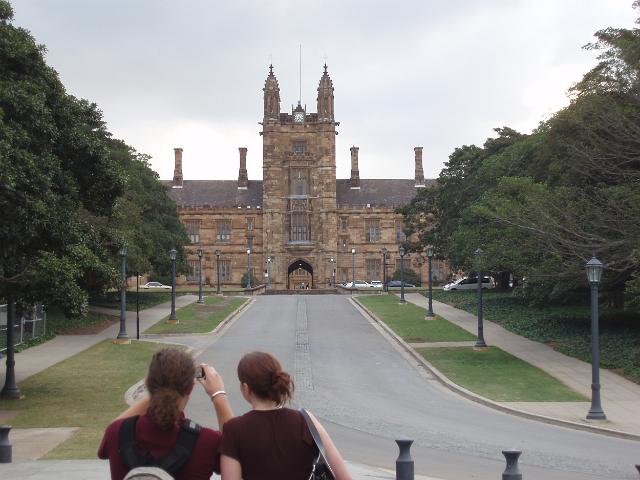 gothic revival buidings of sydney university quadrangle