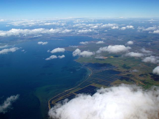 the victorian coastline viewed from the air